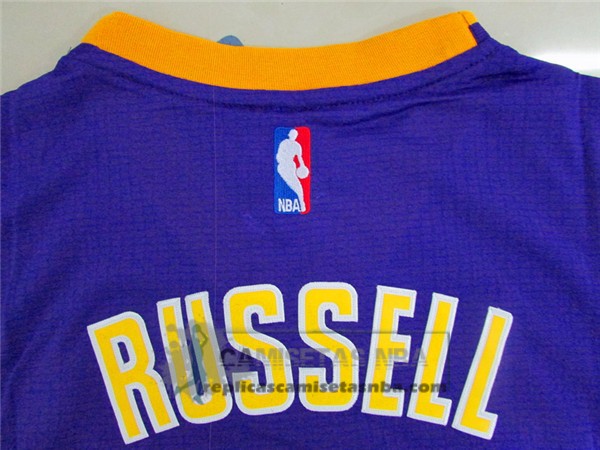Camiseta Manga Corta Lakers Russell Purpura